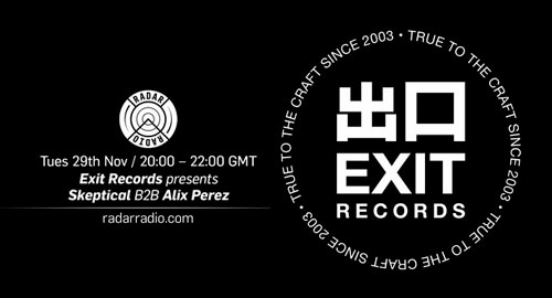 Alix Perez b2b Skeptical - Exit Records # Radar Radio [29.11.2016]