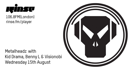 Benny L, Visionobi & Kid Drama - Metalheadz # Rinse FM [15.08.2018]